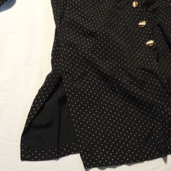 Vintage Whirlaway Frocks Black Polka Dot Button Up - Picture 11 of 11